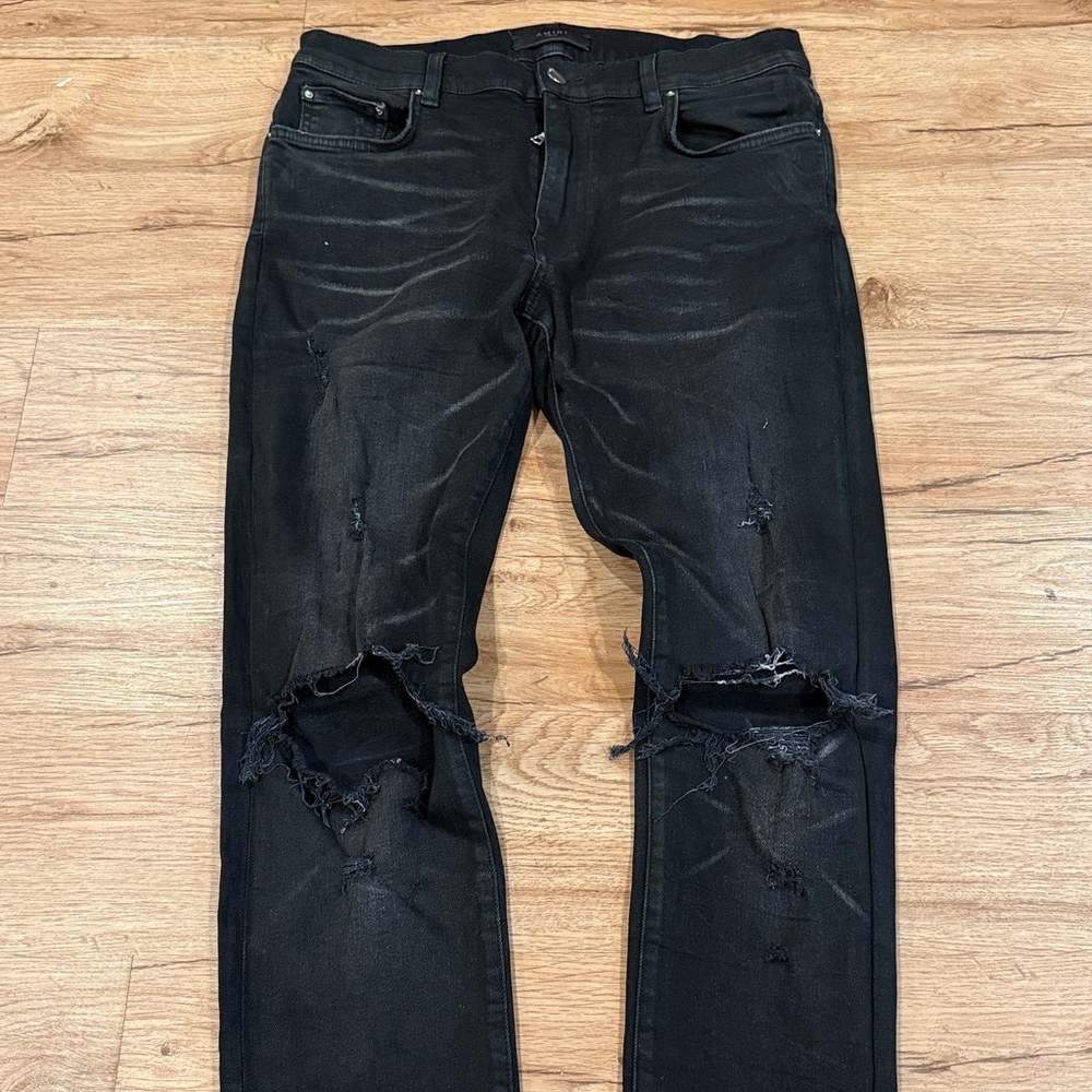 AMIRI MX1 Distressed Jeans - black - 
·